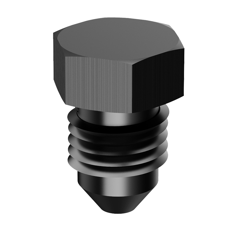 Bloc off capac adaptor pentru conductă masculină Plug Fitting Aliaj de aluminiu
